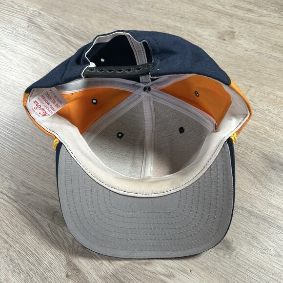 Vintage‎ New Era Kansas City Monarchs Hat Snapback Baseball USA Rope Blue Yellow - Picture 3 of 8